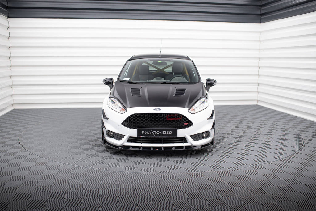 Maxton Design Splitter delantero V.6 + Flaps para Ford Fiesta ST Mk7 Facelift - imagen 2