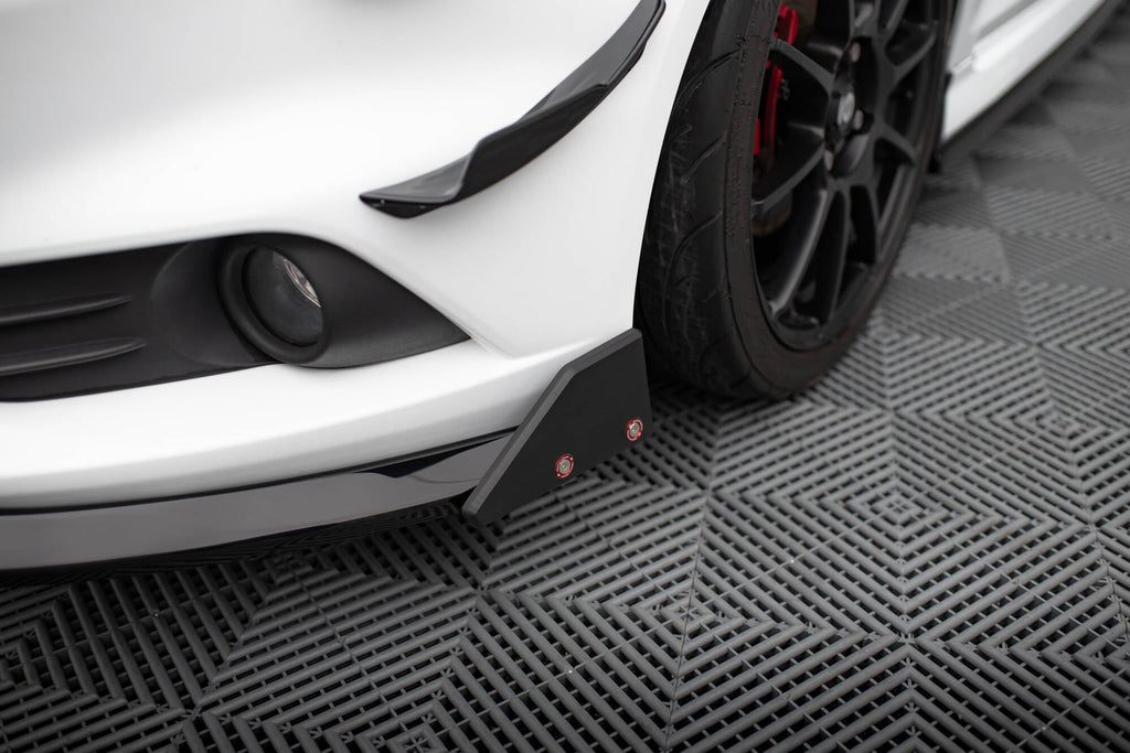 Maxton Design Splitter delantero V.6 + Flaps para Ford Fiesta ST Mk7 Facelift - imagen 4