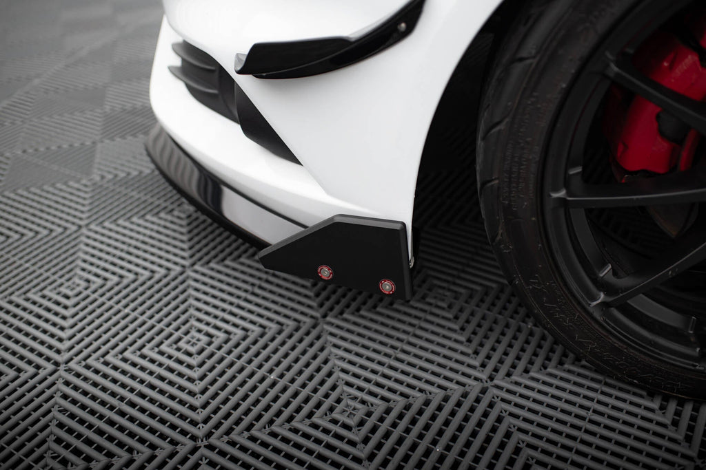 Maxton Design Splitter delantero V.6 + Flaps para Ford Fiesta ST Mk7 Facelift - imagen 5