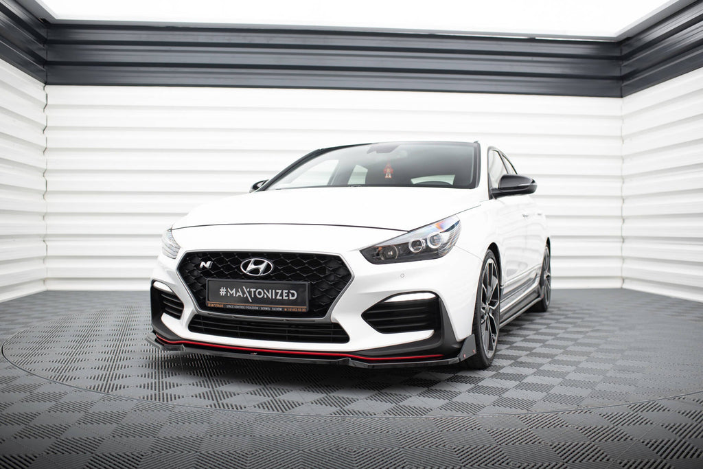 Maxton Design Splitter delantero V.6 + Flaps para Hyundai I30 N Mk3 Hatchback/Fastback - imagen 1