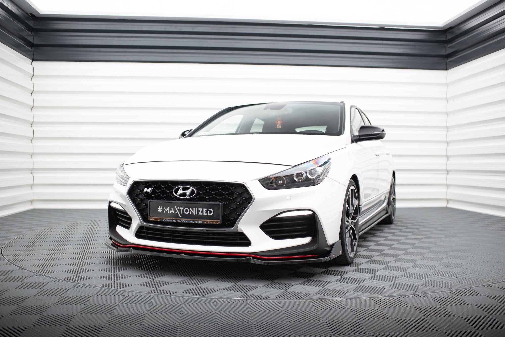 Maxton Design Splitter delantero V.6 + Flaps para Hyundai I30 N Mk3 Hatchback/Fastback - imagen 1