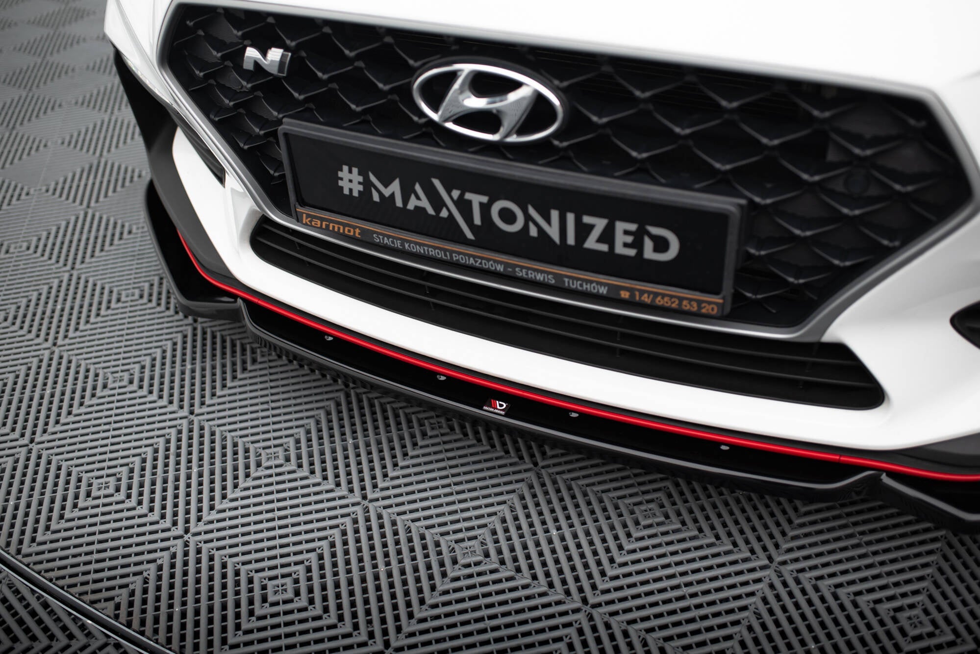 Maxton Design Splitter delantero V.6 + Flaps para Hyundai I30 N Mk3 Hatchback/Fastback - imagen 3