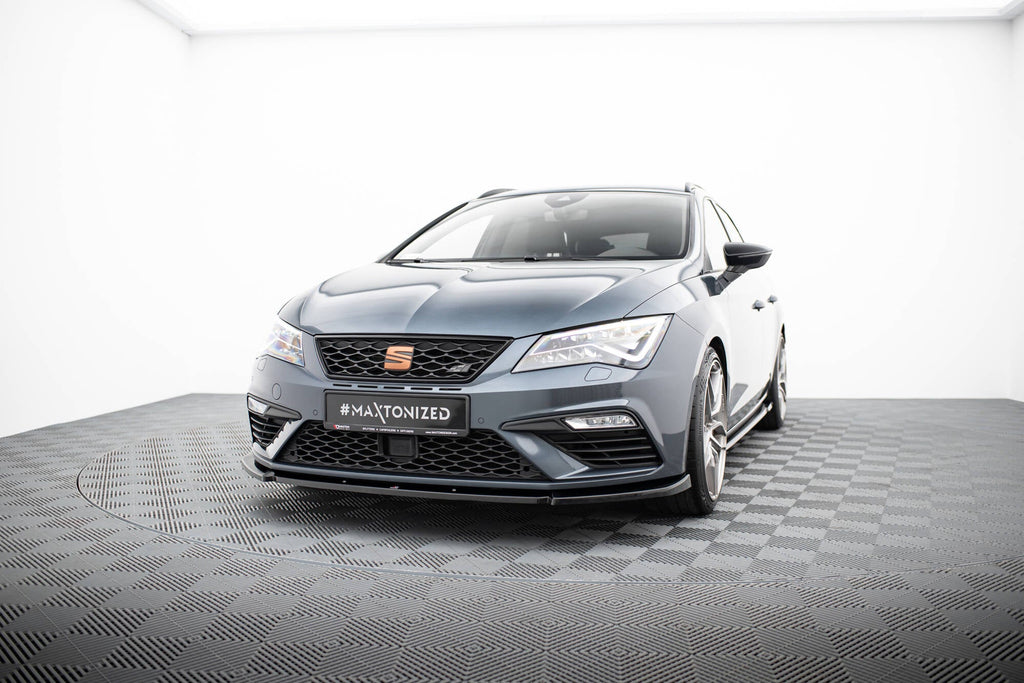 Maxton Design Splitter delantero V.6 para Seat Leon Cupra / FR Mk3 Facelift - imagen 1
