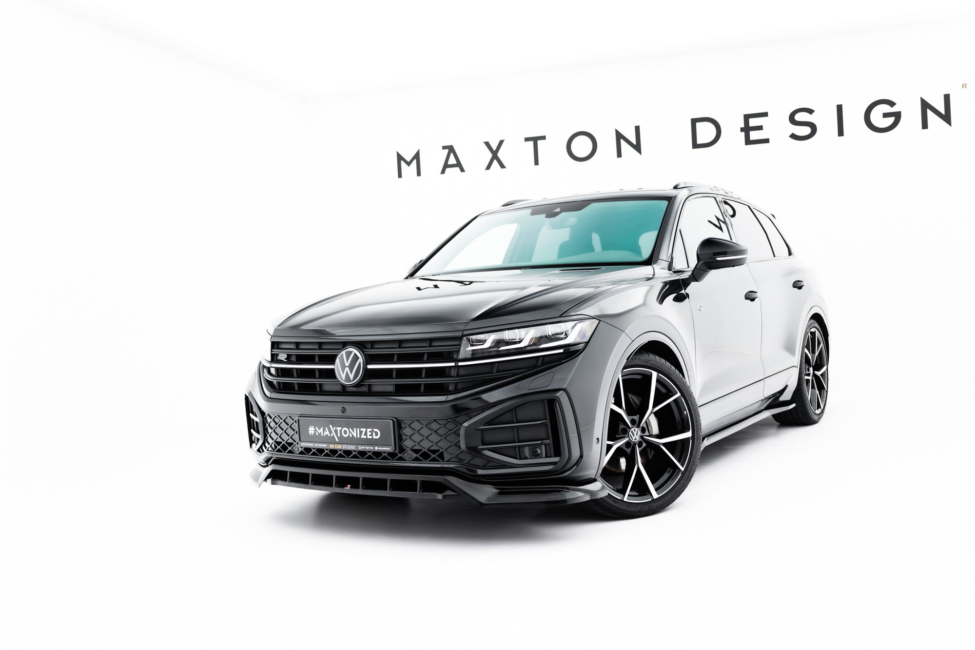 Maxton Design Splitter delantero para Volkswagen Touareg R-Line Mk3 Facelift - imagen 3