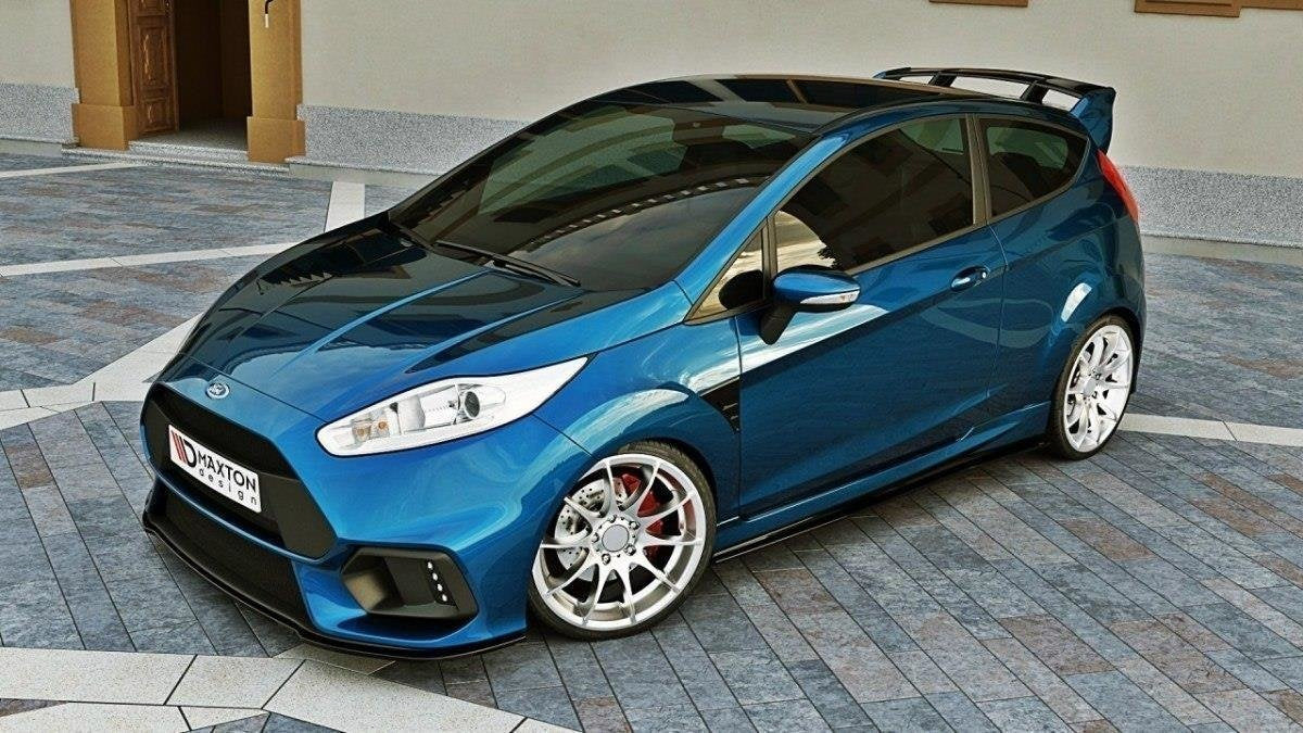 Maxton Design Splitter delantero (Focus Rs LOOK Bumper) para Ford Fiesta Mk7 Facelift - imagen 2
