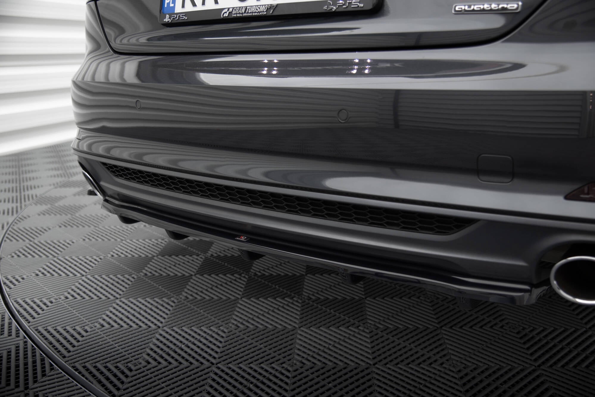 Maxton Design Splitter trasero para Audi A5 S-Line F5 Coupe / Sportback (with vertical bars) - imagen 2