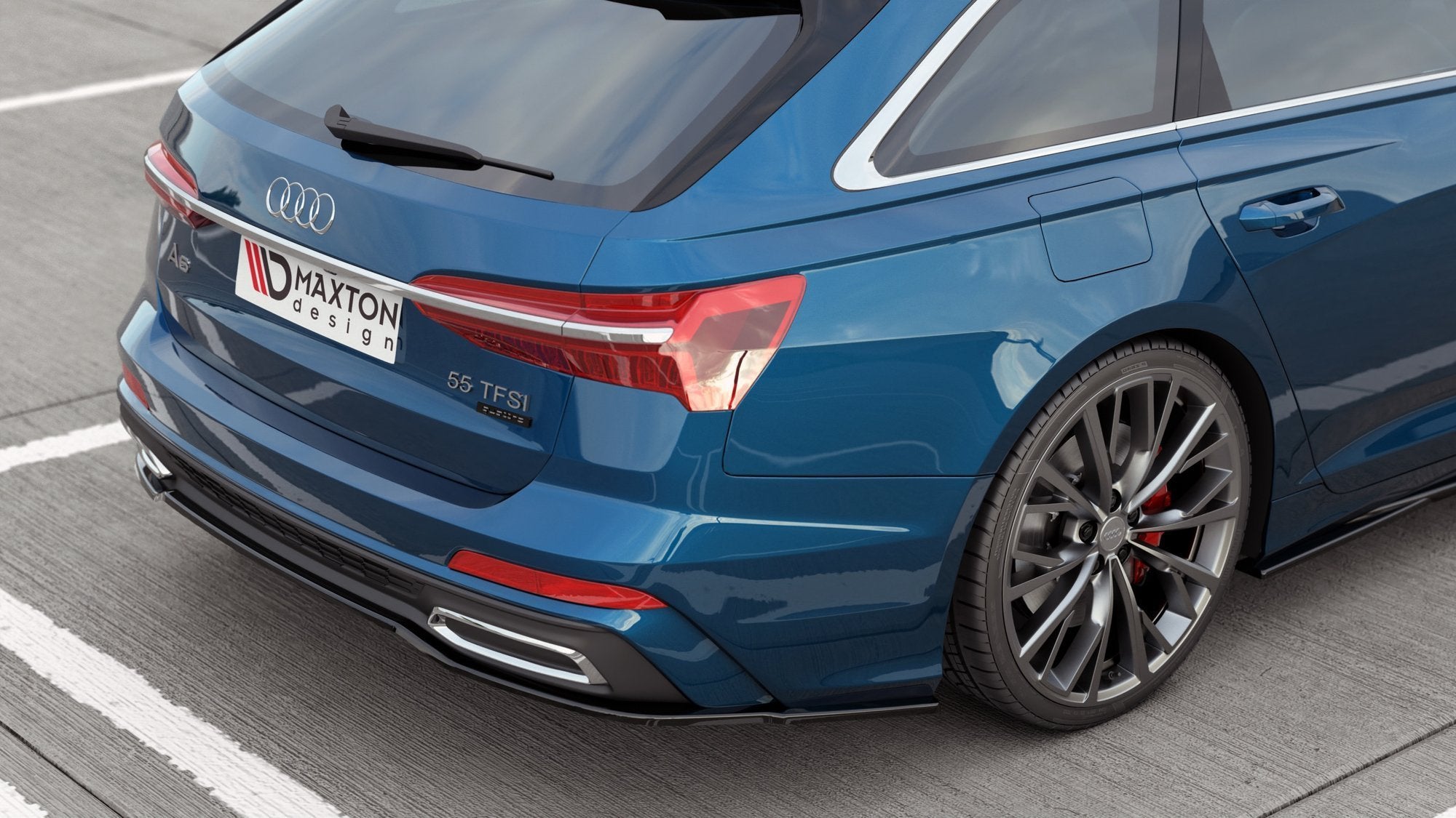 Maxton Design Splitter trasero para Audi A6 S-Line C8 - imagen 3