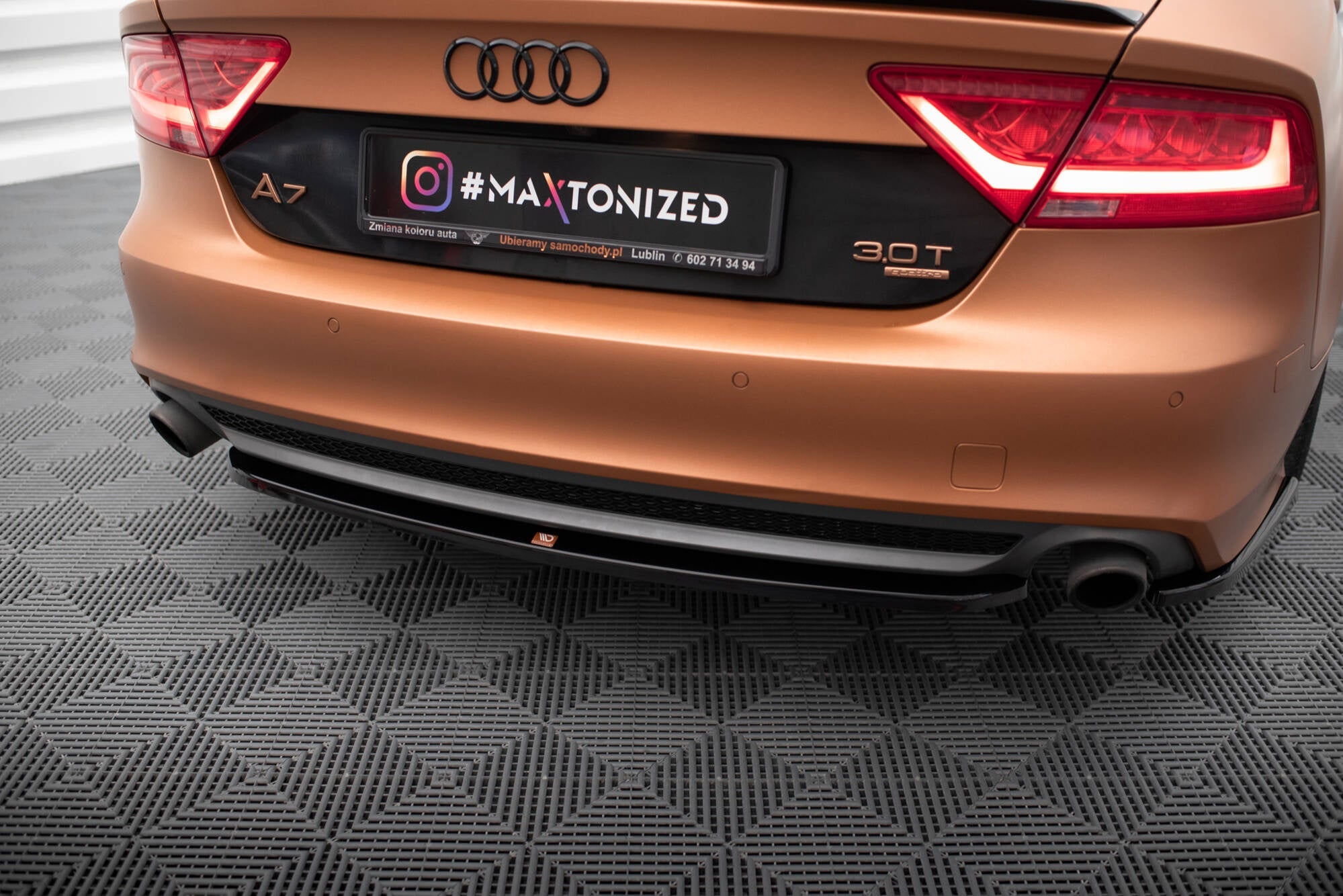 Maxton Design Splitter trasero para Audi A7 S-Line C7 - imagen 1