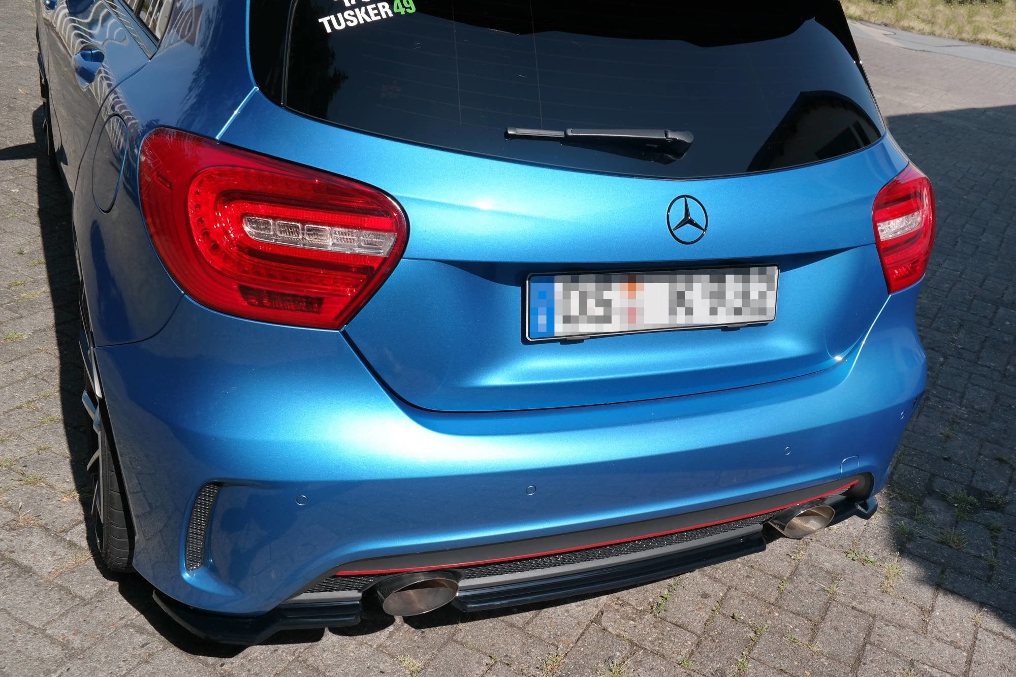 Maxton Design Splitter trasero (Without Vertical Bars) para Mercedes-Benz W176 AMG-LINE - imagen 3