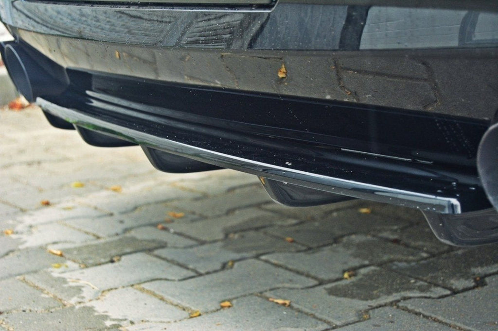Maxton Design Splitter trasero para BMW 5 M-Pack Sedan/Touring F10/F11 (para two double Exhaust ends) - imagen 1