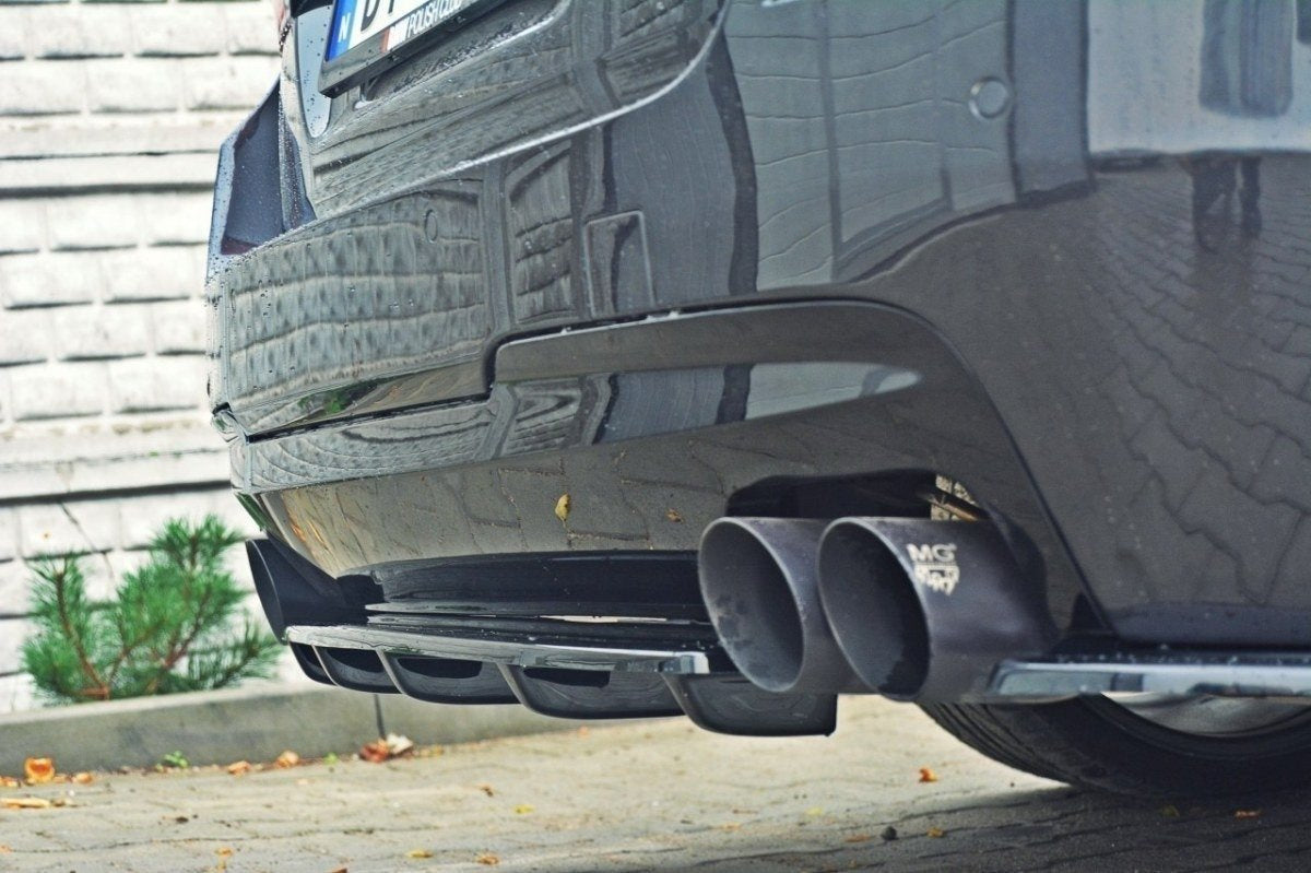 Maxton Design Splitter trasero para BMW 5 M-Pack Sedan/Touring F10/F11 (para two double Exhaust ends) - imagen 2