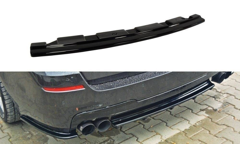 Maxton Design Splitter trasero para BMW 5 M-Pack Sedan/Touring F10/F11 - without vertical bars (para two double Exhaust ends) - imagen 1
