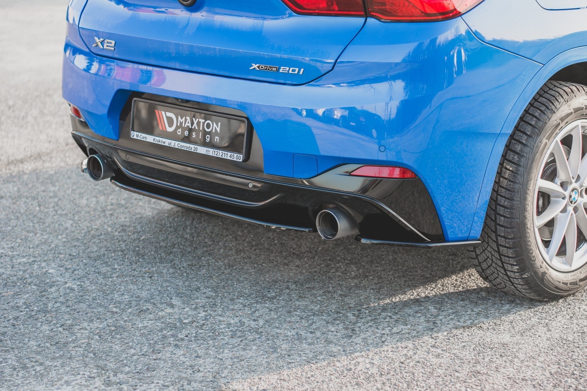 Maxton Design Splitter trasero para BMW X2 F39 M-Pack - imagen 4