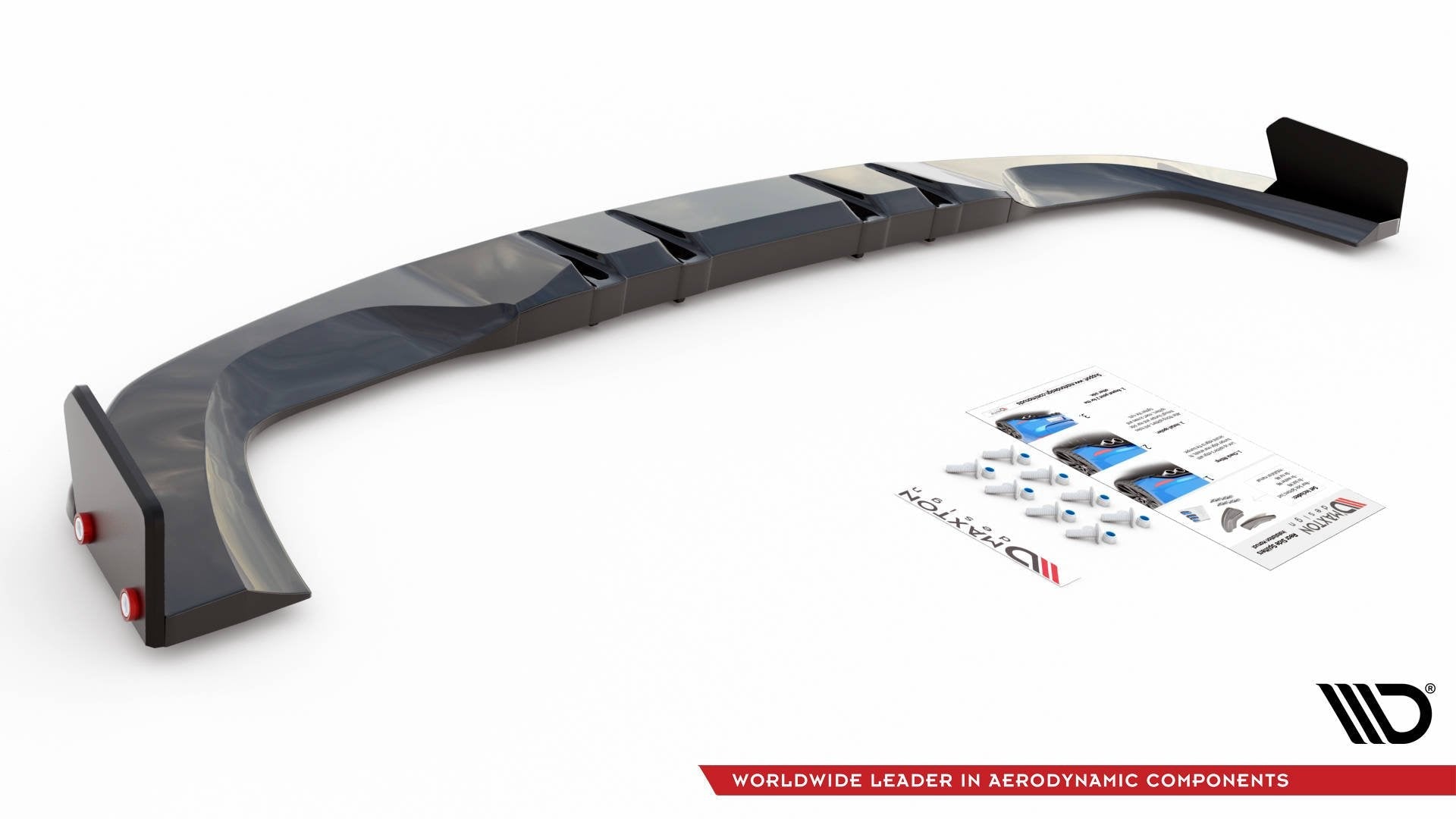 Maxton Design Splitter trasero + Flaps para Mercedes-AMG A 45 S Aero Pack W177 - imagen 4