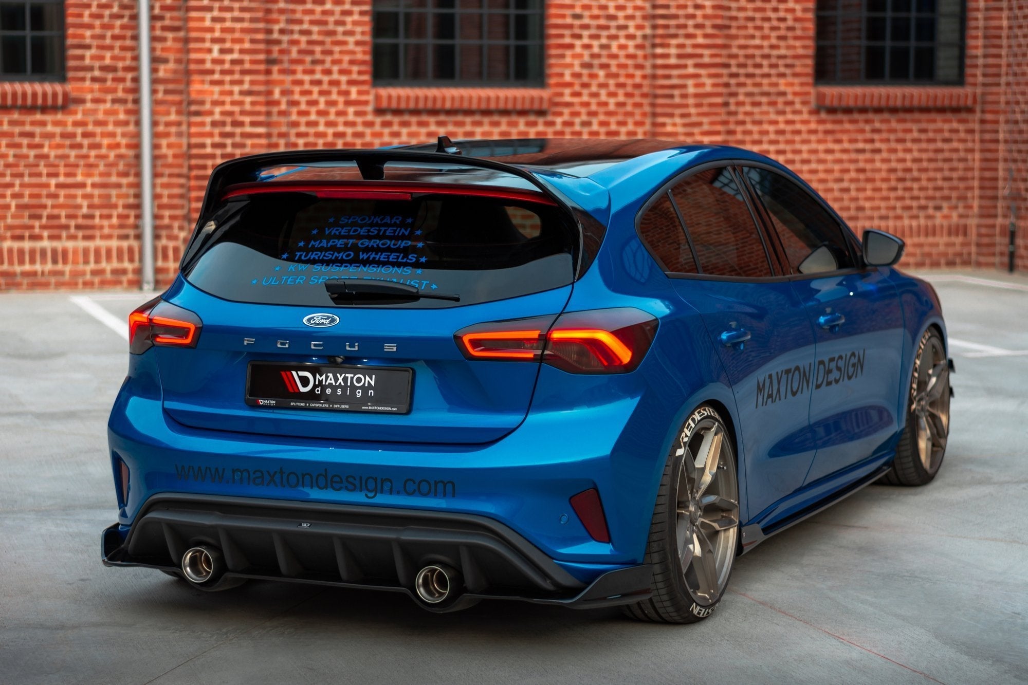 Maxton Design Splitter trasero para Ford Focus Hatchback St-line Mk4 - imagen 3