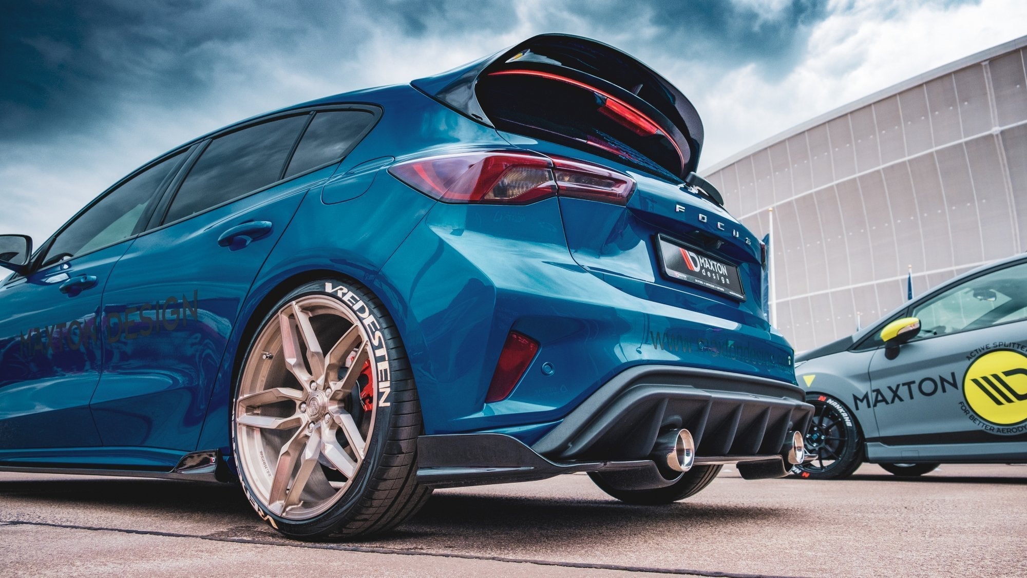 Maxton Design Splitter trasero para Ford Focus Hatchback St-line Mk4 - imagen 6