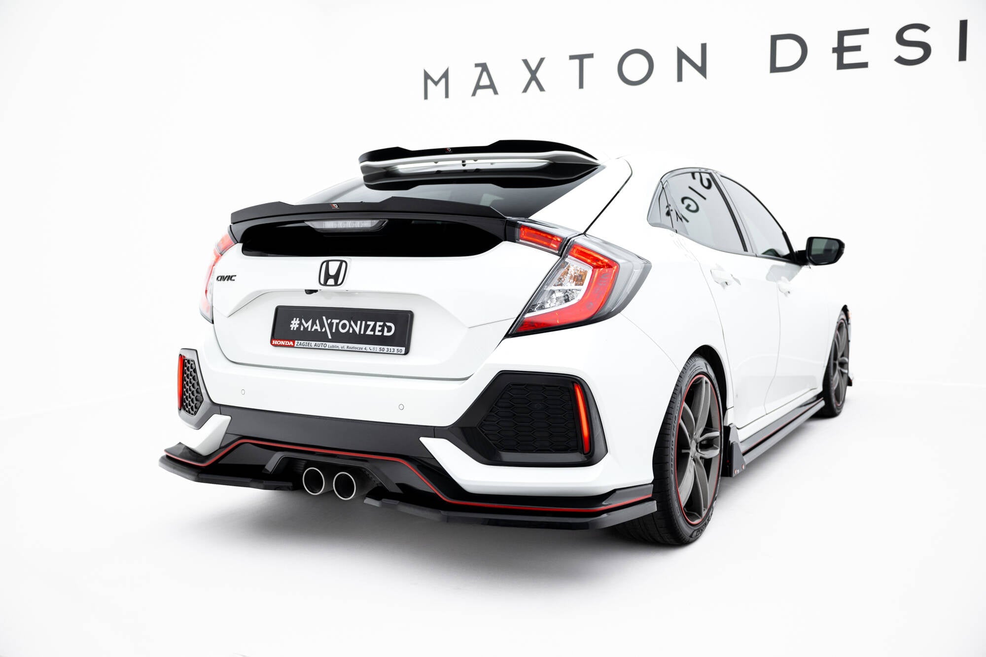 Maxton Design Splitter trasero para Honda Civic Sport Mk 10 - imagen 2