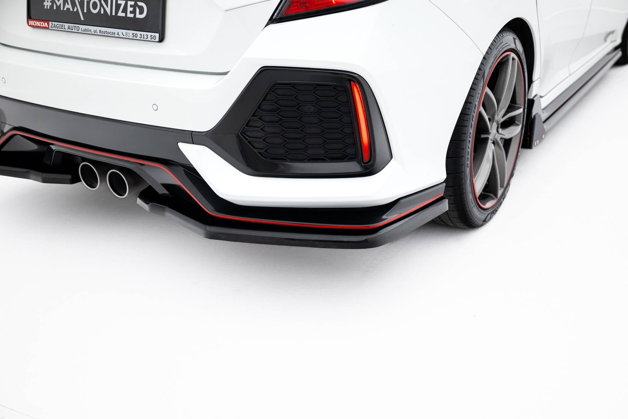 Maxton Design Splitter trasero para Honda Civic Sport Mk 10 - imagen 3