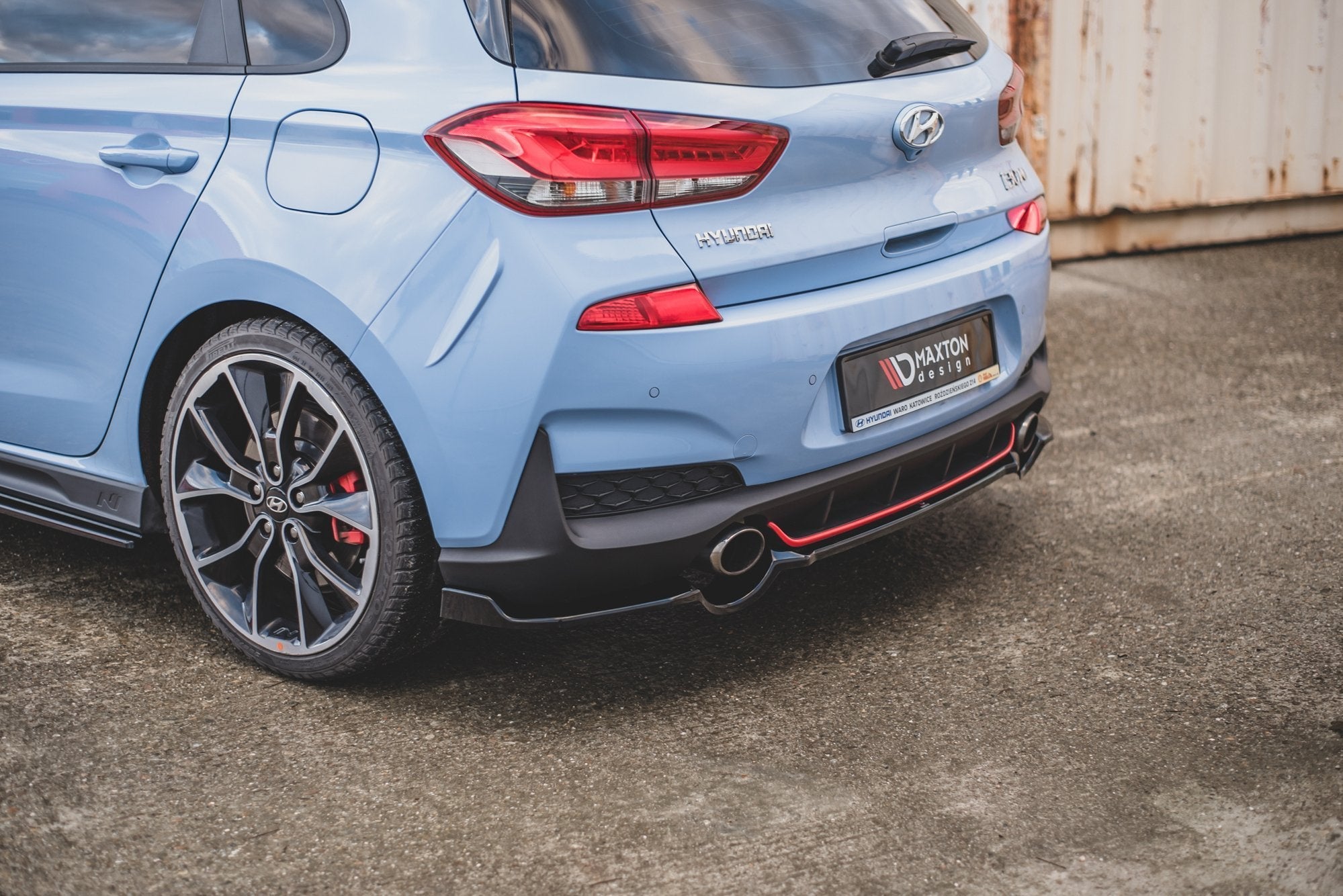 Maxton Design Splitter trasero para Hyundai I30 N Mk3 Hatchback - imagen 5