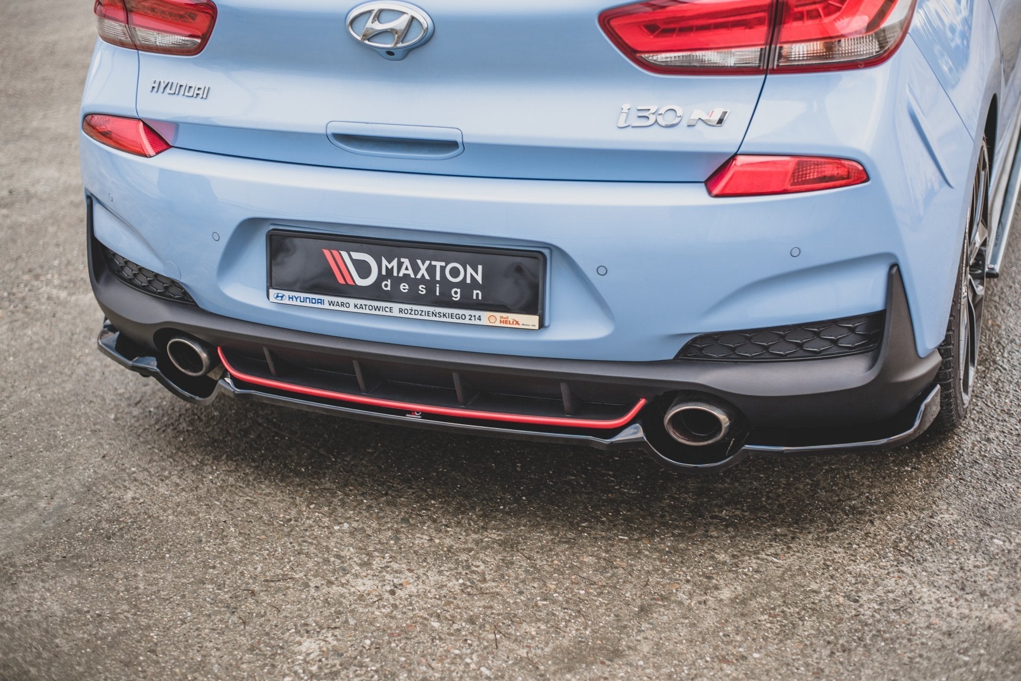 Maxton Design Splitter trasero para Hyundai I30 N Mk3 Hatchback - imagen 2