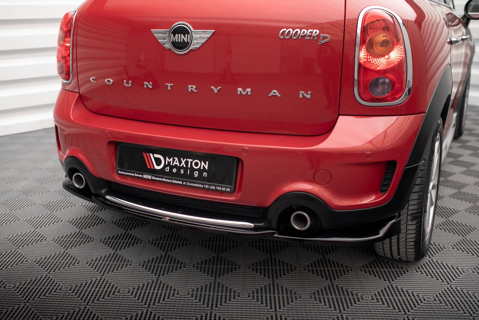 Maxton Design Splitter trasero para Mini Cooper Countryman R60 Facelift - imagen 1