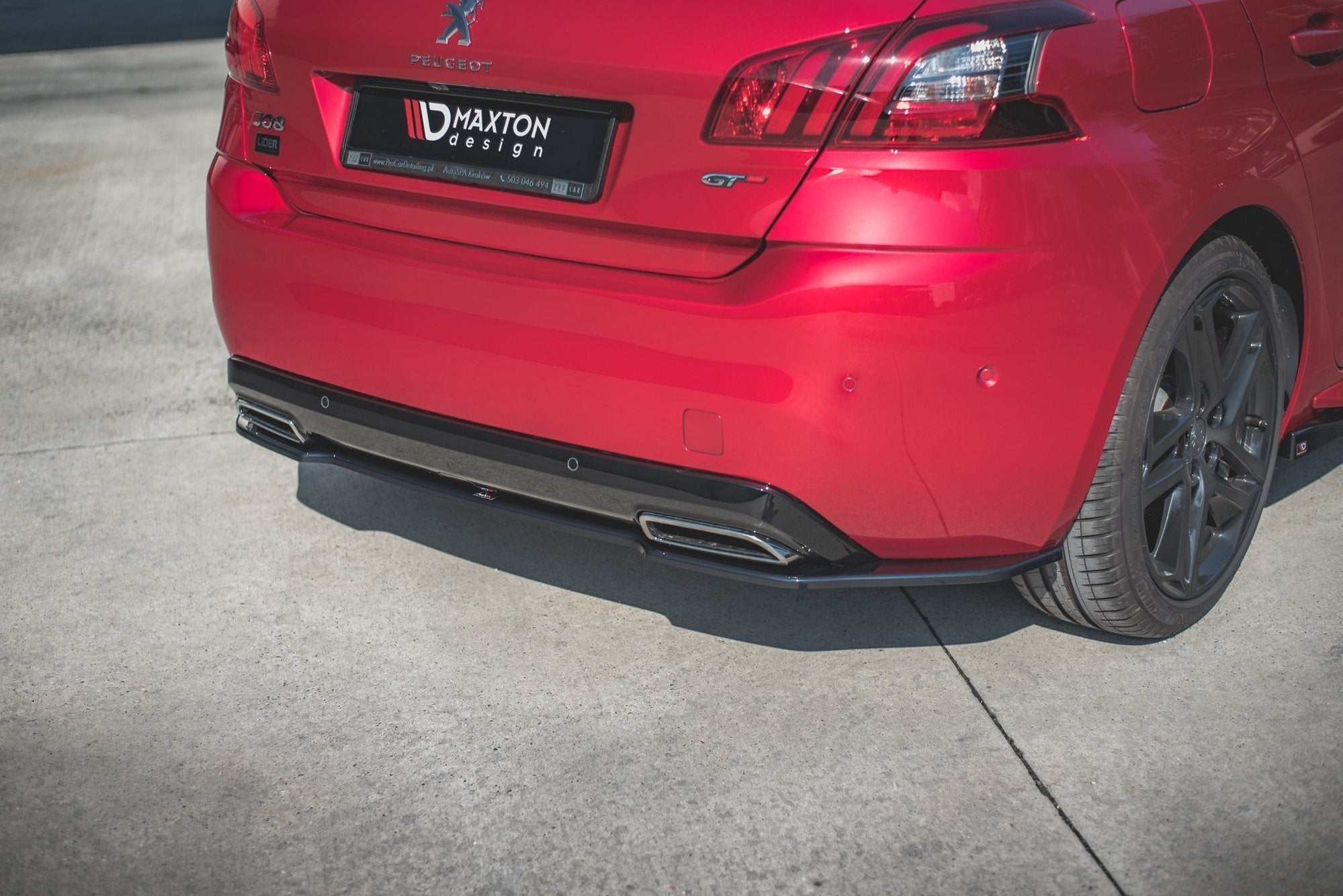 Maxton Design Splitter trasero para Peugeot 308 GT Mk2 Facelift - imagen 3