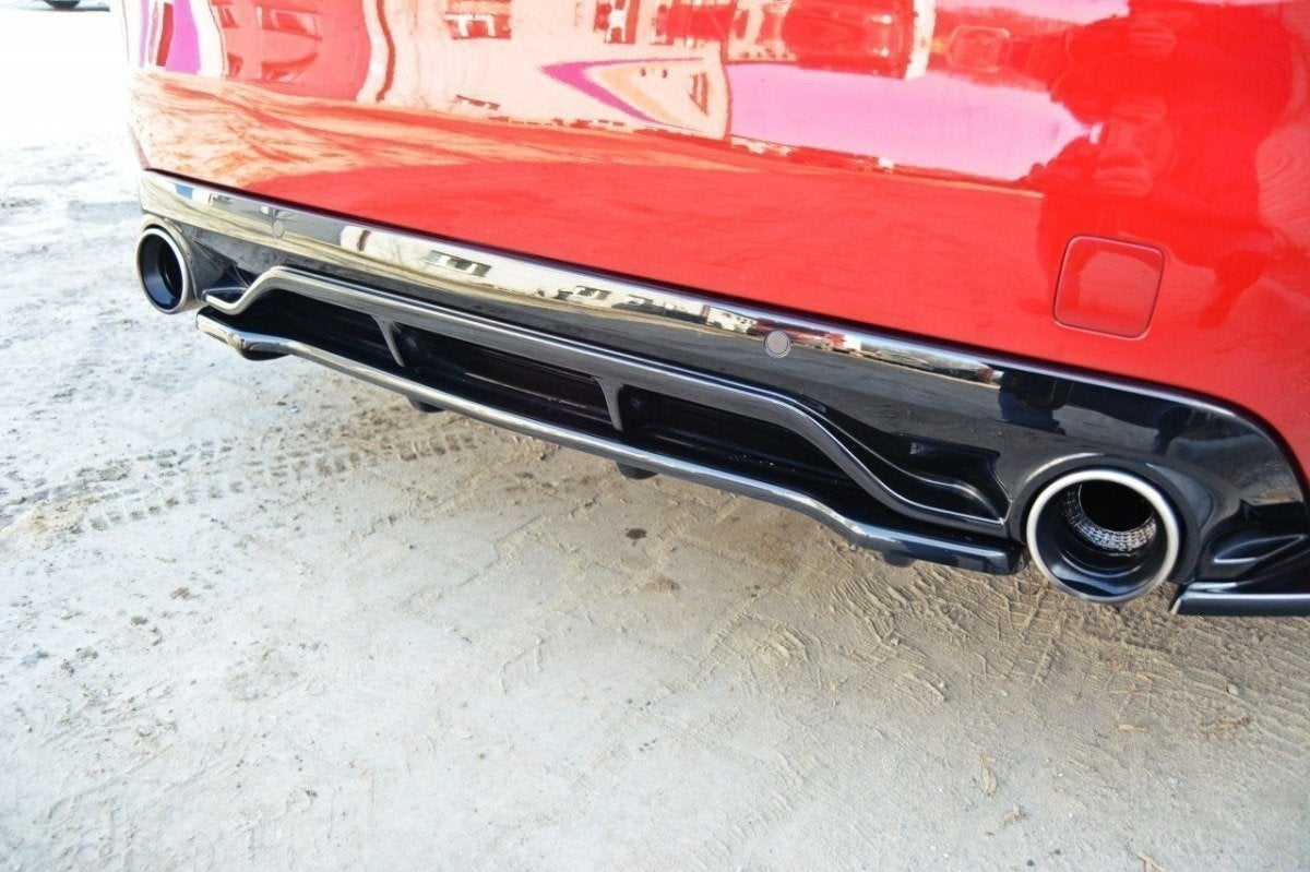 Maxton Design Splitter trasero para Peugeot 308 Mk2 GTI (with vertical bars) - imagen 1