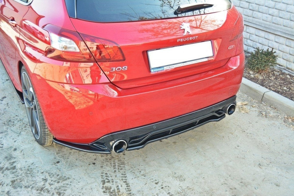 Maxton Design Splitter trasero para Peugeot 308 Mk2 GTI (with vertical bars) - imagen 2