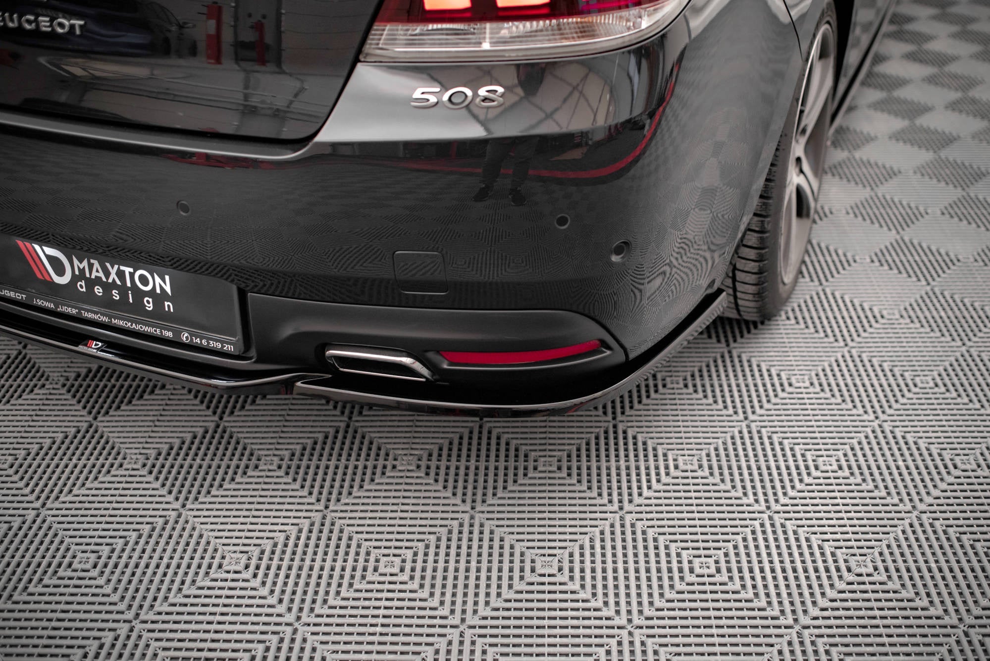 Maxton Design Splitter trasero para Peugeot 508 GT Mk1 Facelift - imagen 2