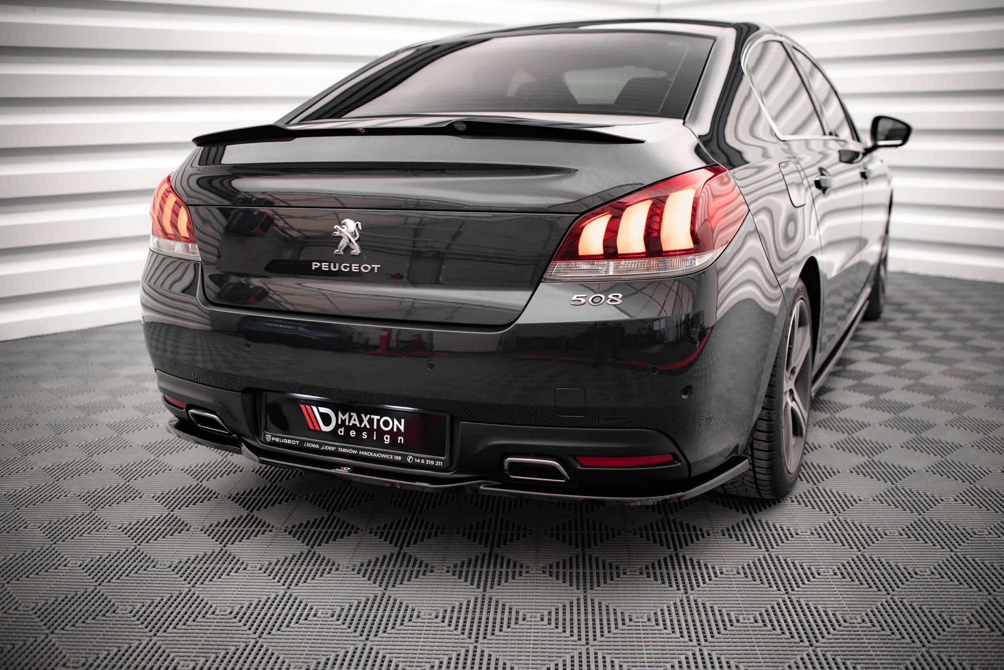 Maxton Design Splitter trasero para Peugeot 508 GT Mk1 Facelift - imagen 3
