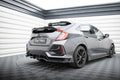 Maxton Design Splitter trasero V.1 (with vertical bars) + Flaps para Honda Civic Sport Mk 10 Facelift - imagen 1