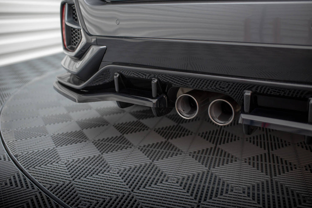 Maxton Design Splitter trasero V.1 (with vertical bars) + Flaps para Honda Civic Sport Mk 10 Facelift - imagen 4