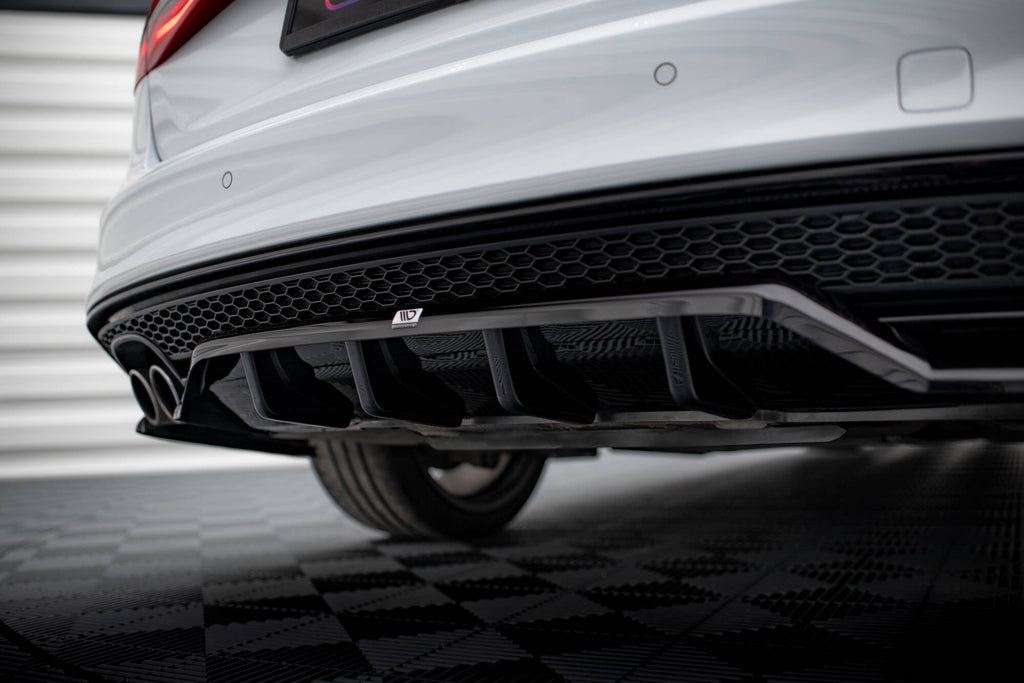 Maxton Design Splitter trasero (With Vertical Bars) para Audi A4 Competition B8 Facelift - imagen 2