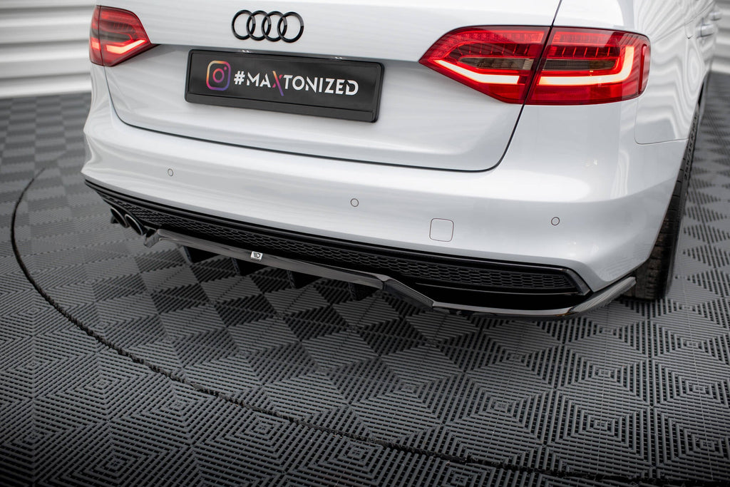 Maxton Design Splitter trasero (With Vertical Bars) para Audi A4 Competition B8 Facelift - imagen 1