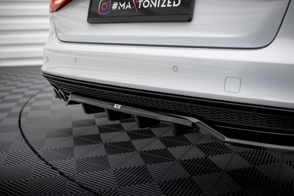 Maxton Design Splitter trasero (With Vertical Bars) para Audi A4 Competition B8 Facelift - imagen 4