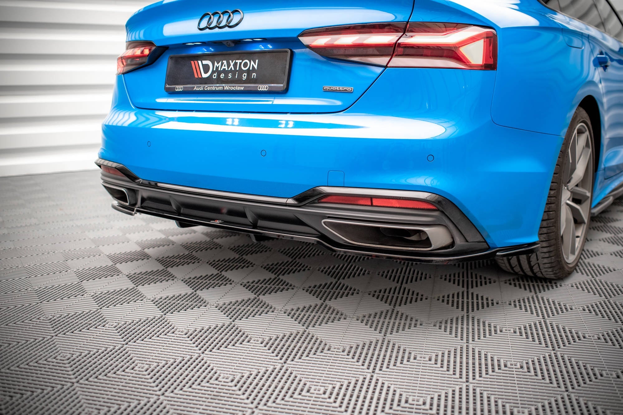 Maxton Design Splitter trasero (With Vertical Bars) para Audi A5 S-Line F5 Facelift - imagen 3