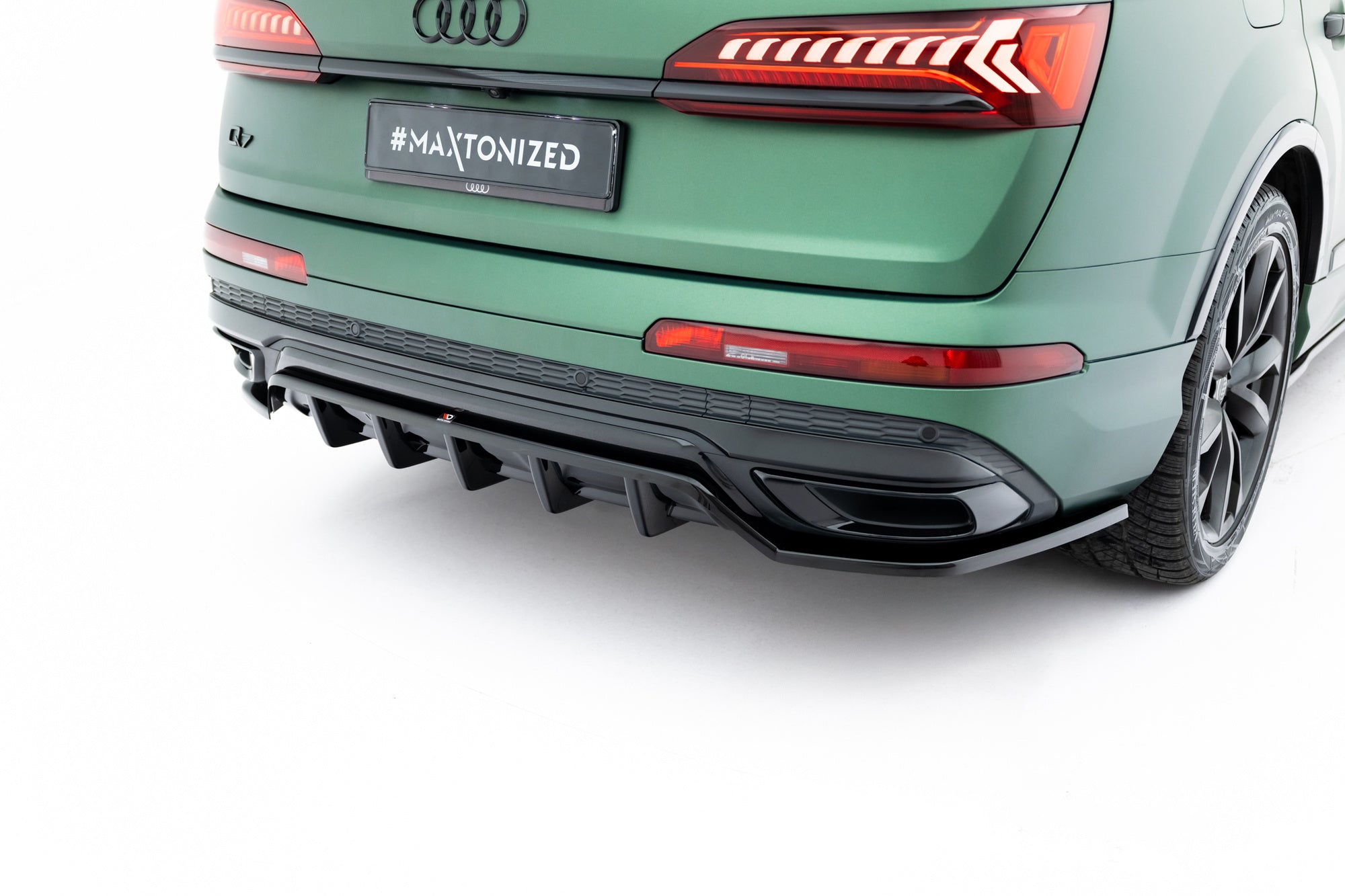 Maxton Design Splitter trasero (With Vertical Bars) para Audi Q7 S-Line Mk2 Facelift - imagen 2