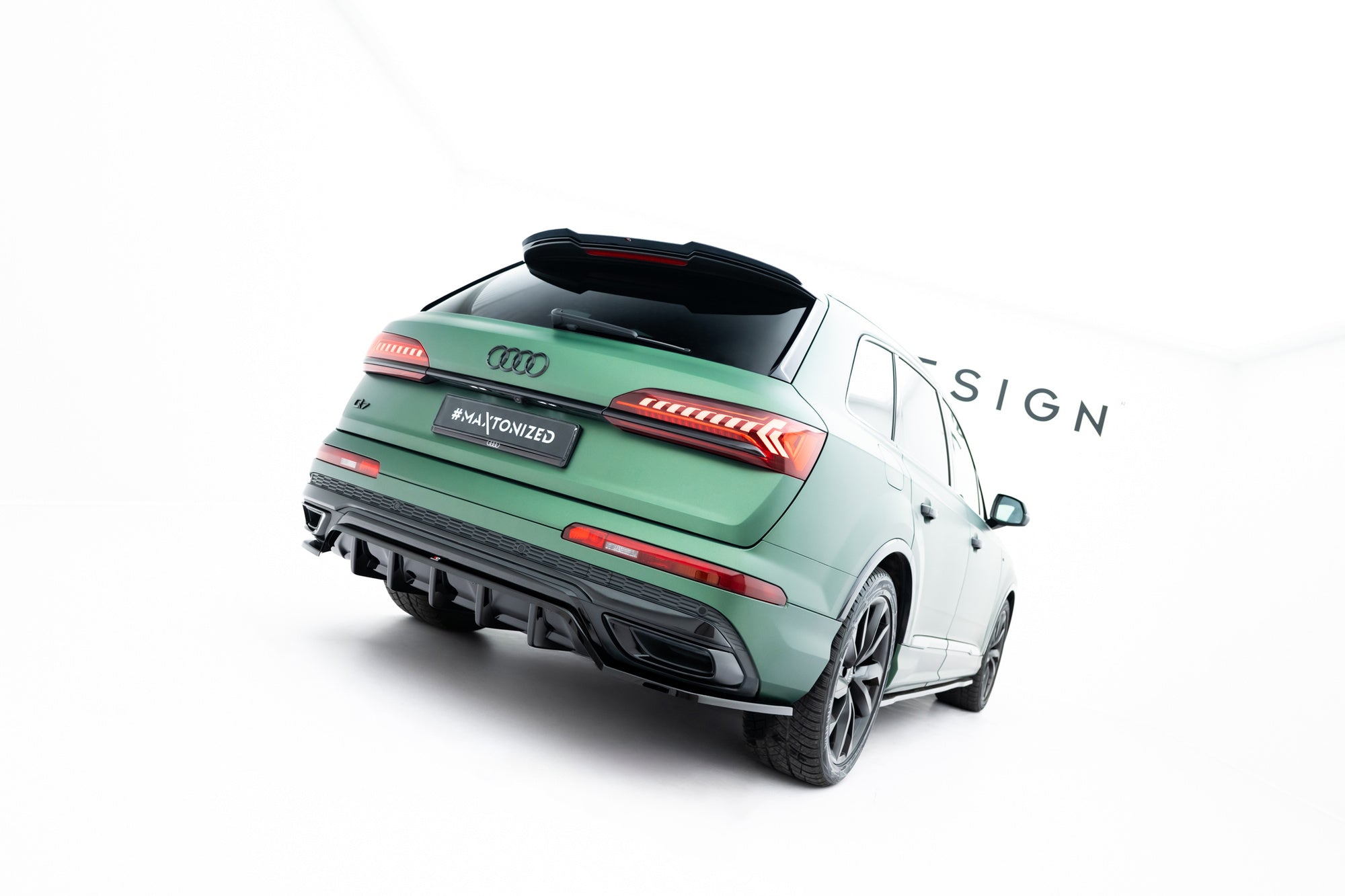 Maxton Design Splitter trasero (With Vertical Bars) para Audi Q7 S-Line Mk2 Facelift - imagen 1