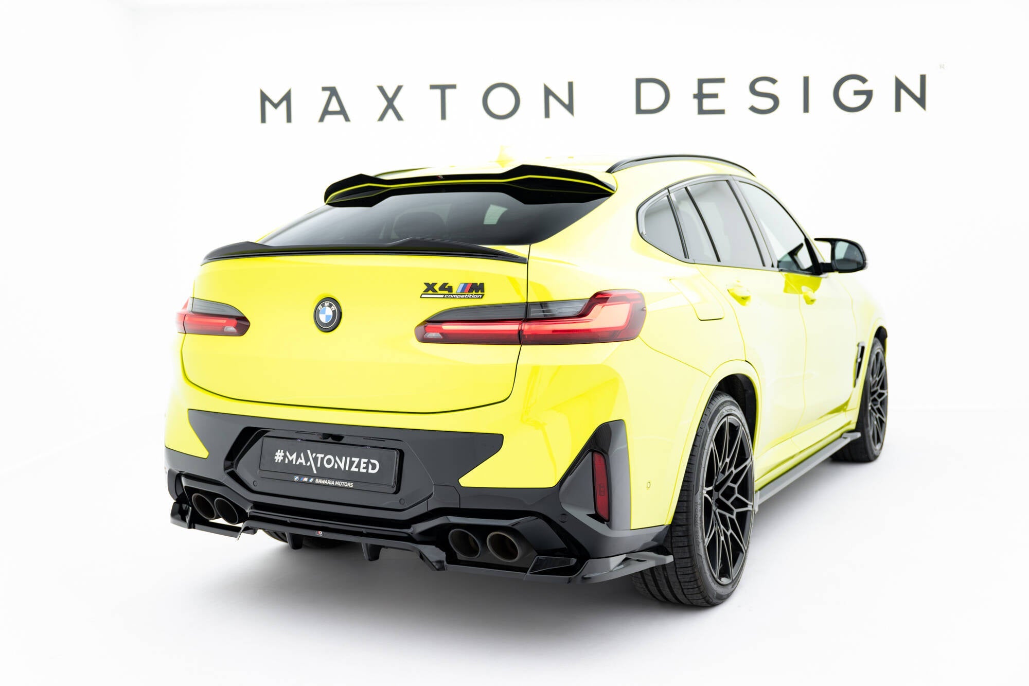 Maxton Design Splitter trasero (With Vertical Bars) para BMW X4M F98 Facelift - imagen 1