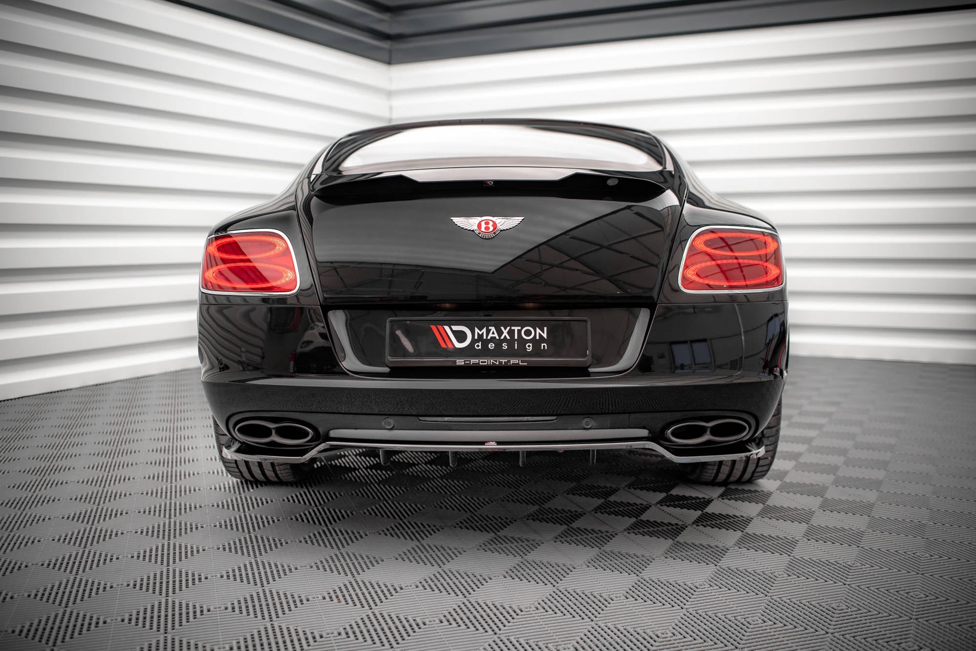 Maxton Design Splitter trasero (With Vertical Bars) para Bentley Continental GT V8 S Mk2 - imagen 3