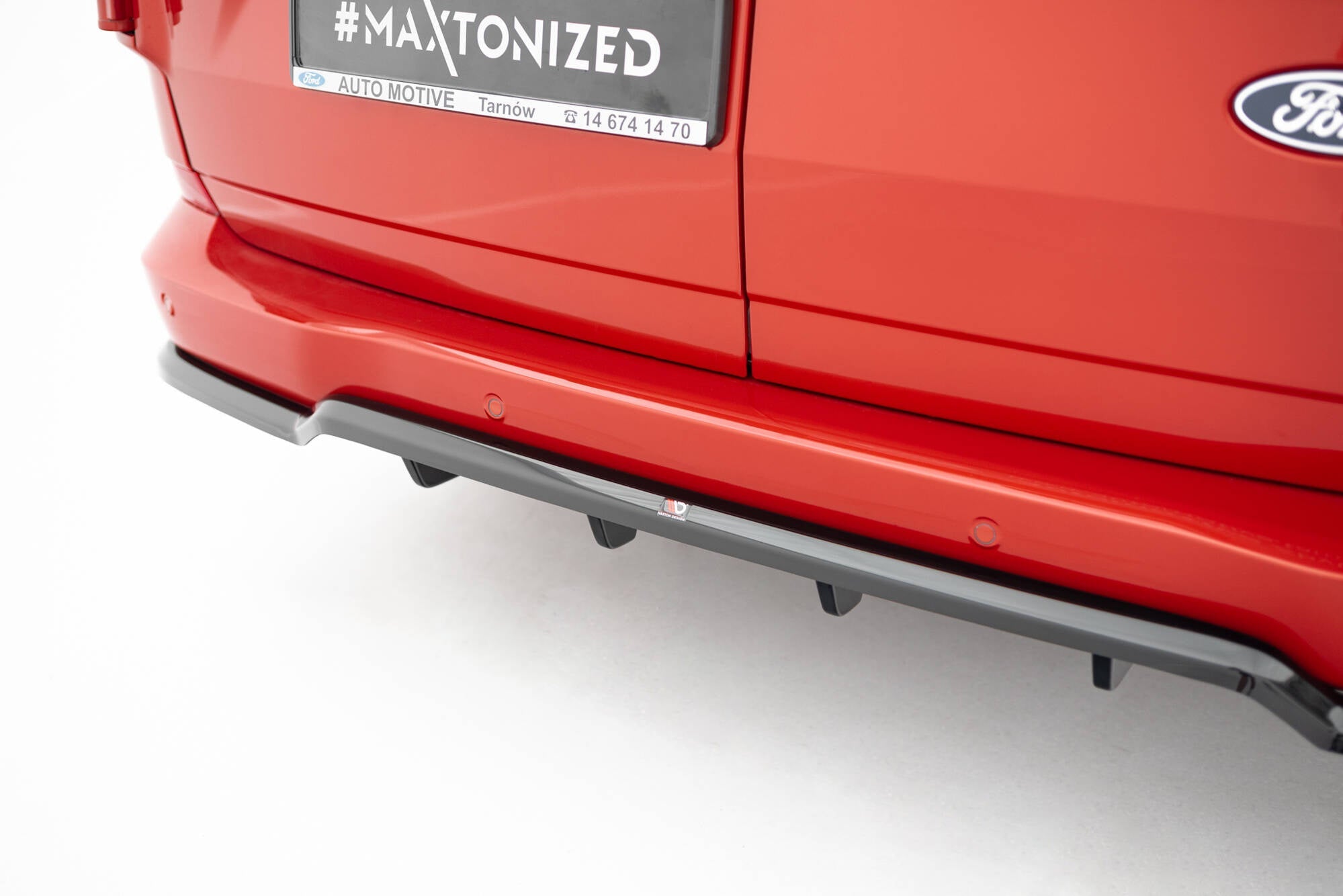 Maxton Design Splitter trasero (With Vertical Bars) para Ford Transit Custom / Tourneo Custom Mk2 - imagen 4