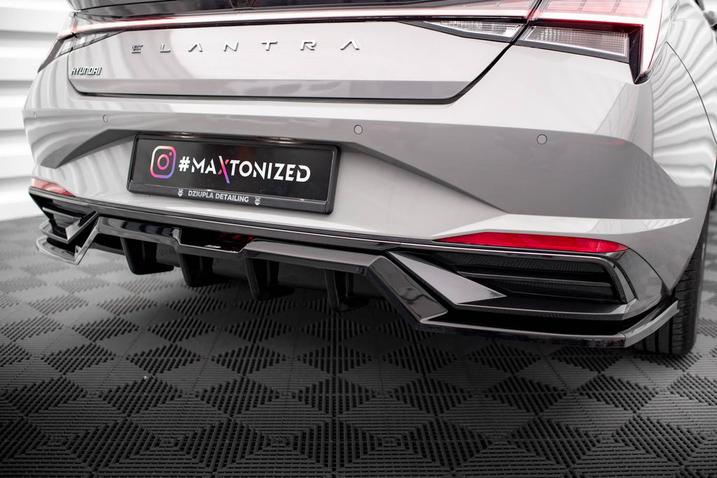 Maxton Design Splitter trasero (With Vertical Bars) para Hyundai Elantra Mk7 - imagen 2