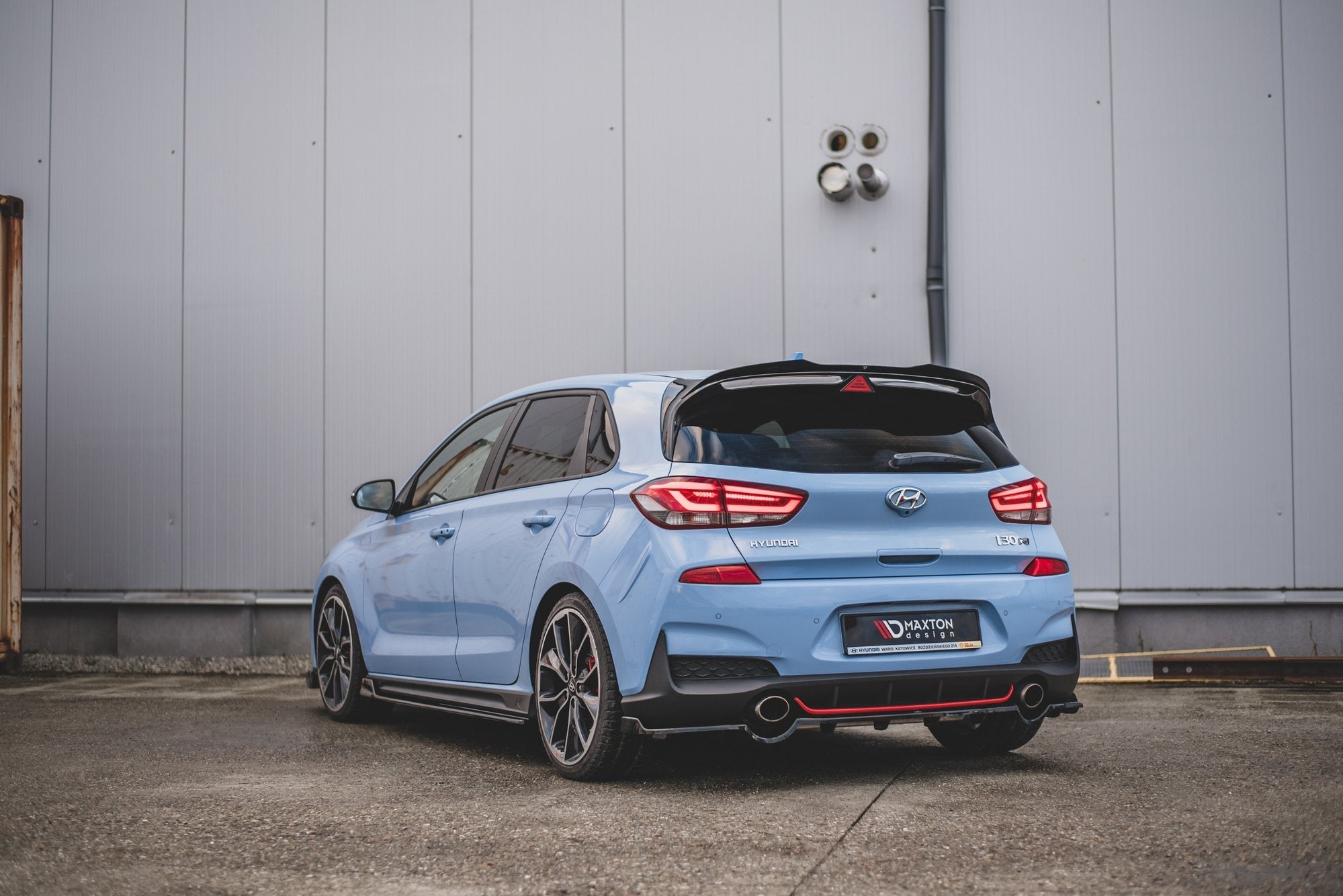 Maxton Design Splitter trasero (With Vertical Bars) para Hyundai I30 N Mk3 Hatchback - imagen 2