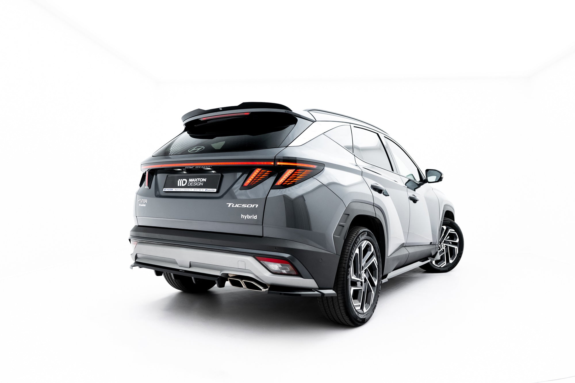 Maxton Design Splitter trasero (With Vertical Bars) para Hyundai Tucson Mk4 Facelift - imagen 1