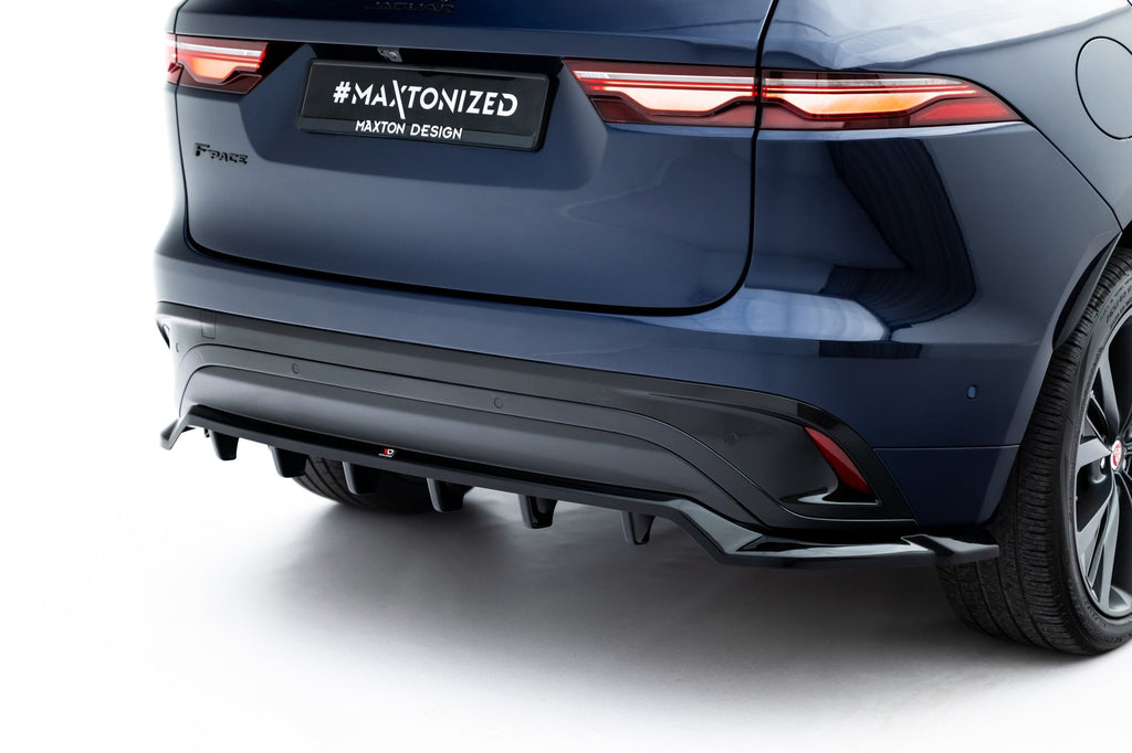 Maxton Design Splitter trasero (With Vertical Bars) para Jaguar F-Pace R-Sport Mk1 Facelift - imagen 2