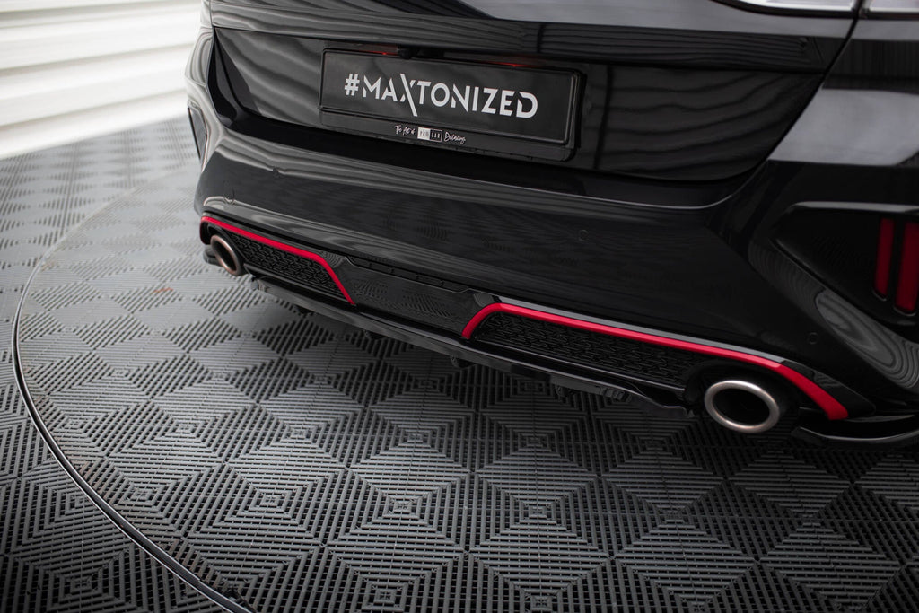 Maxton Design Splitter trasero (With Vertical Bars) para Kia Ceed GT Mk3 Facelift - imagen 2