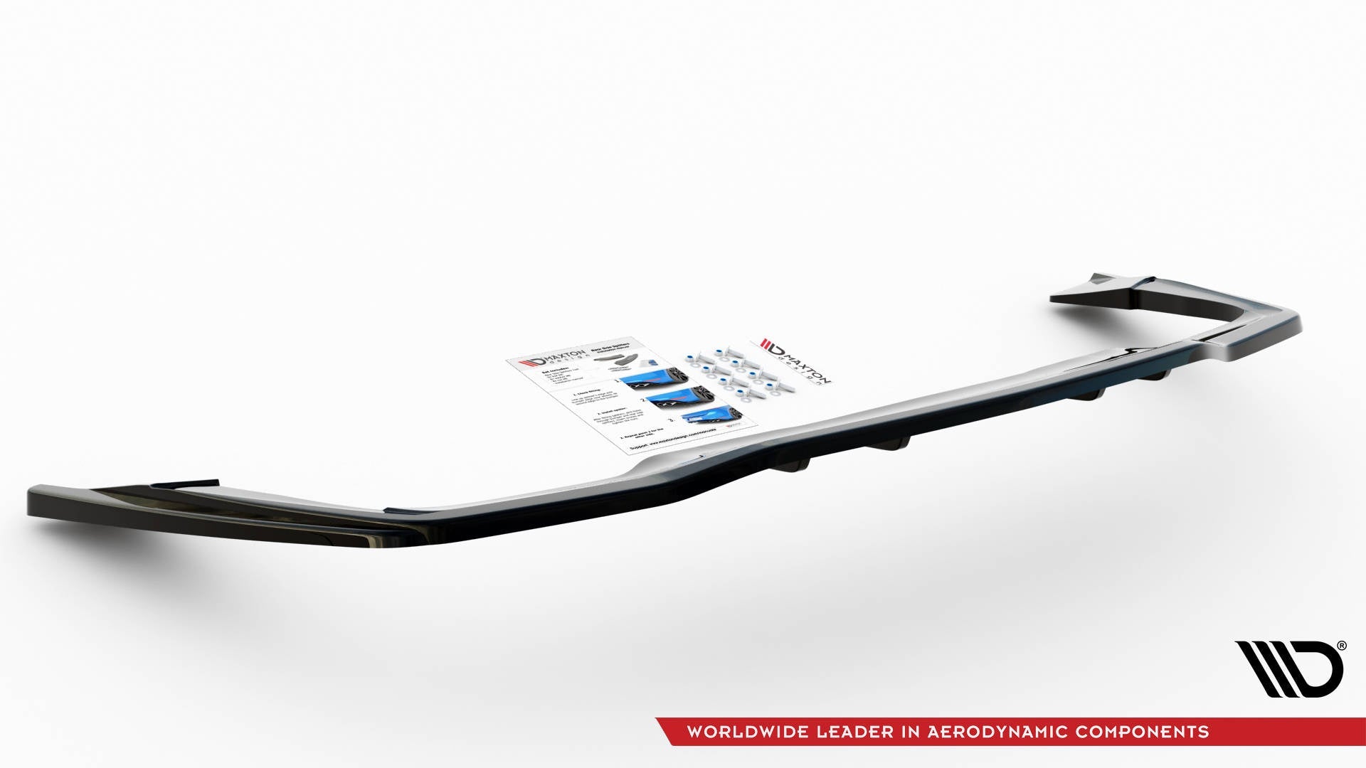 Maxton Design Splitter trasero (With Vertical Bars) para Mercedes-AMG C 63AMG Coupe AMG Aero Pack C205 Facelift - imagen 3