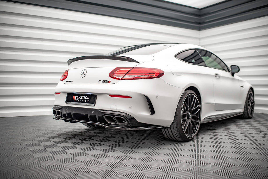 Maxton Design Splitter trasero (With Vertical Bars) para Mercedes-AMG C 63AMG Coupe AMG Aero Pack C205 Facelift - imagen 1