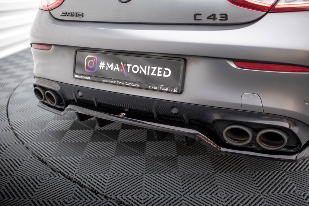 Maxton Design Splitter trasero (With Vertical Bars) para Mercedes-AMG C43 Coupe / Cabrio C205 Facelift / A205 Facelift - imagen 3