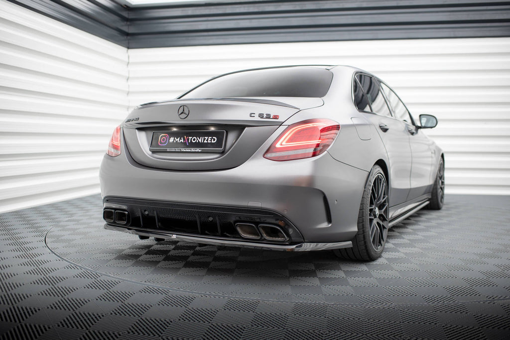 Maxton Design Splitter trasero (With Vertical Bars) para Mercedes-AMG C63 Sedan / Estate W205 Facelift - imagen 1